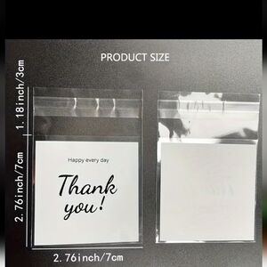 50 Clear Resealable Plastic Bags - 2.76in x 2.76in (7cm)